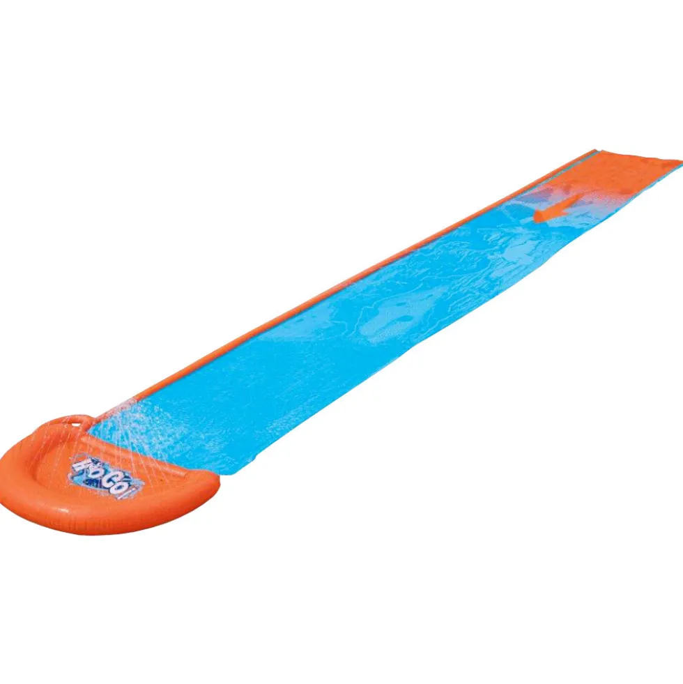 Bestway® Wasserrutsche 488 x 82 cm aufblasbar mit Sprenklerleiste und Anschluss