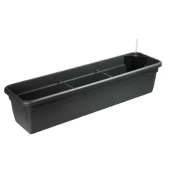 Bewässerungskasten 79 cm in anthrazit mit Wasserstandanzeige