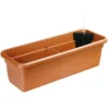 Bewässerungskasten 60 cm in Terracotta mit Anzeige