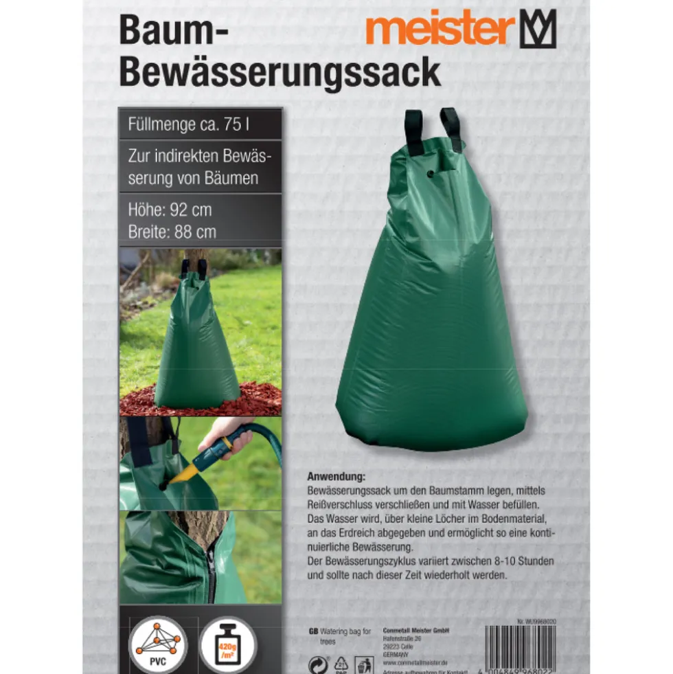 Bewässerungssack 75 Literaus PVC 400g/m²