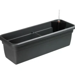 Bewässungskasten 59 cm mit Wasserstandanzeige in anthrazit