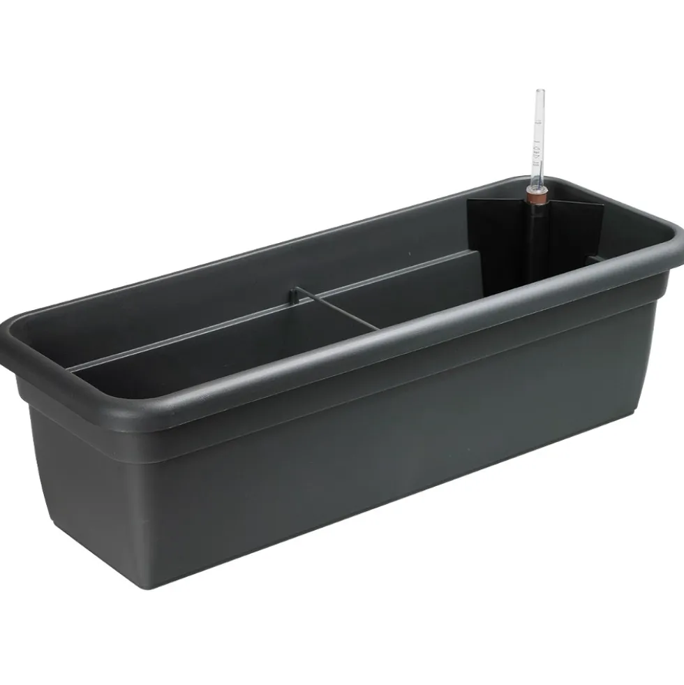 Bewässungskasten 59 cm mit Wasserstandanzeige in anthrazit