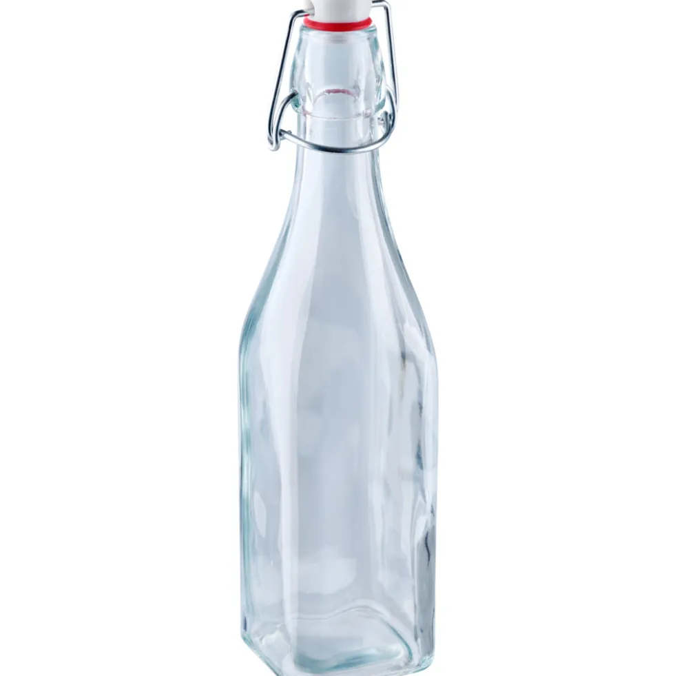 Bügelverschlussflasche rund 500 ml aus Glas