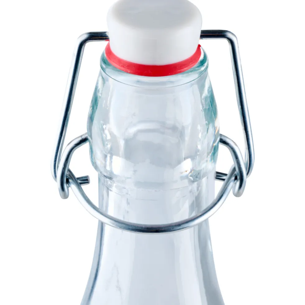 Bügelverschlussflasche rund 500 ml aus Glas