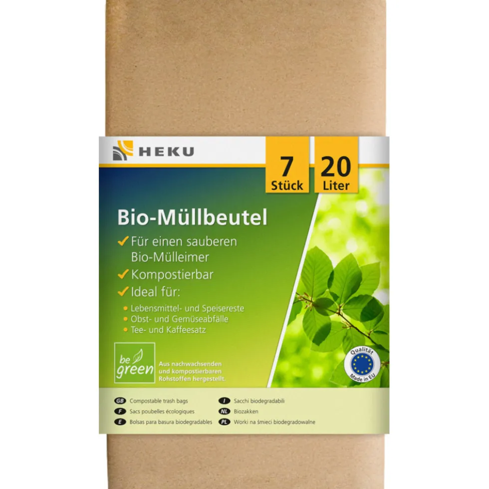 Bio-Papiermüllbeutel 20 l, 7 Stück