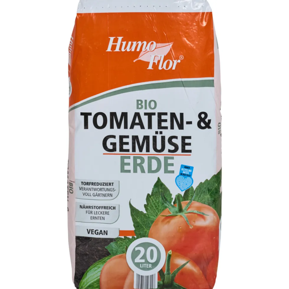 Bio Tomaten- und Gemüseerde 20 Liter, torfreduziert