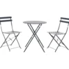 Bistro-Set 3-teilig klappbar, anthrazit
