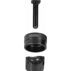 Blechlocher Ø 35mm aus Stahl, schwarz
