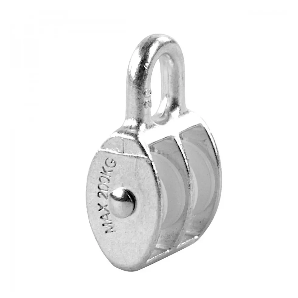 Blockseilrolle 20 mm doppelt