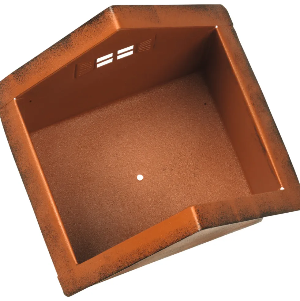 Blumenkübel Windlicht "Haus" 2er-Set Rostoptik