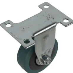 Bockrolle Ø50mm grau Tragkraft 40kg Vollgummi Transportrolle Laufrolle