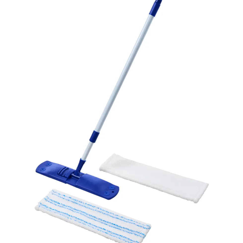 Bodenwischer Set 4-teilig Microfaser, Teleskopstiel