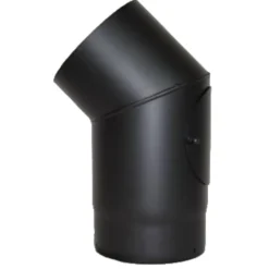 Bogen für Ofenrohr 45° Ø 150 mm mit Putzür