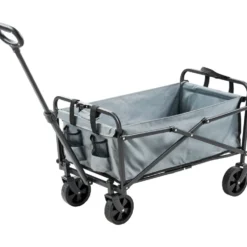 Bollerwagen faltbar grau