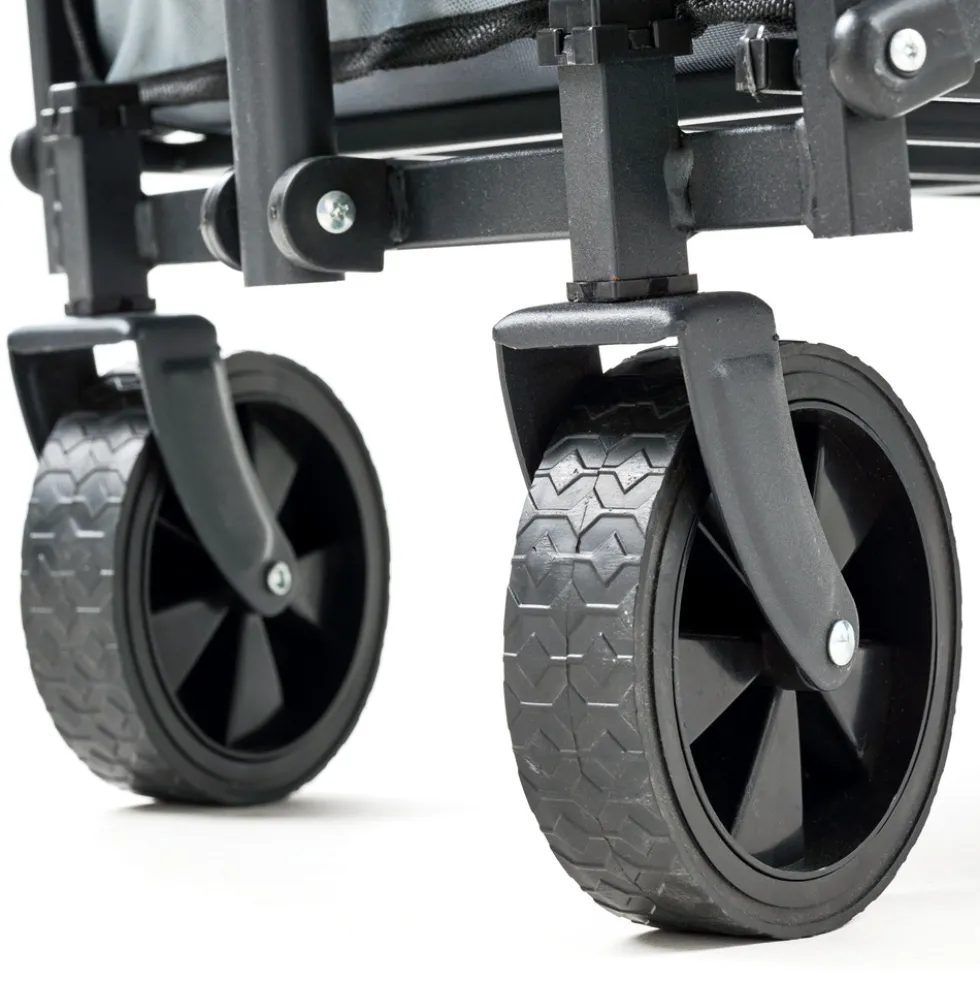 Bollerwagen faltbar grau