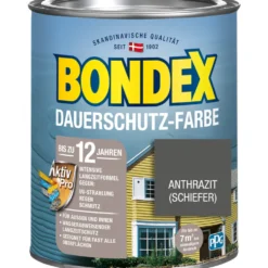 BONDEX Dauerschutz-Farbe Anthrazitgrau 750 ml