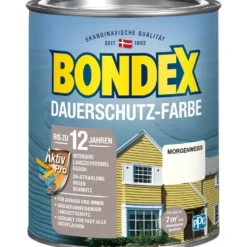 BONDEX Dauerschutz-Farbe Morgenweiß 750 ml