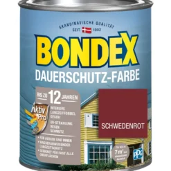 BONDEX Dauerschutz-Farbe Schwedenrot 750 ml
