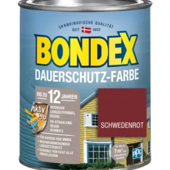 BONDEX Dauerschutz-Farbe Schwedenrot 750 ml