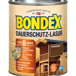 BONDEX Dauerschutz Lasur Nussbaum 750 ml