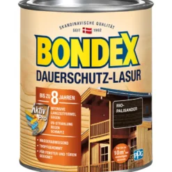 BONDEX Dauerschutz Lasur Rio Palisander 750 ml