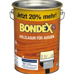 BONDEX Holzlasur für Aussen hellblau-grau 4,8 Liter