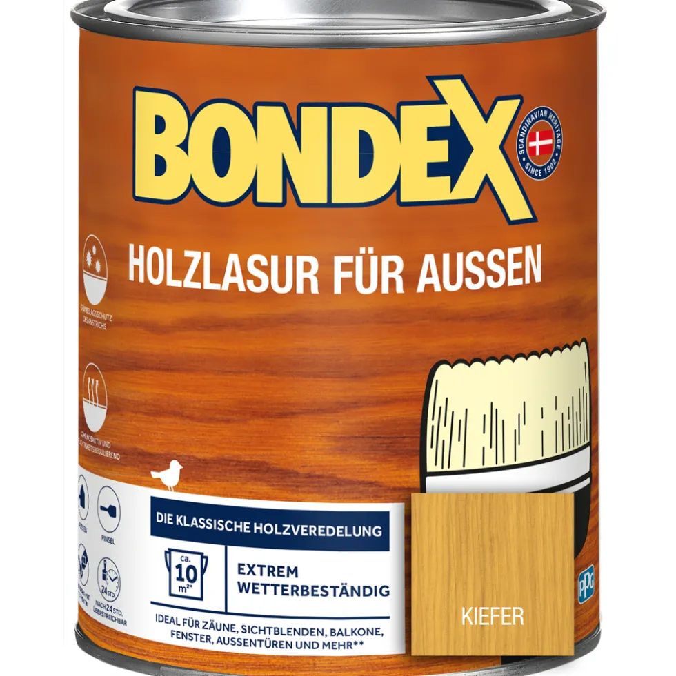 BONDEX Holzlasur für Aussen Kiefer 750 ml