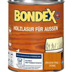 BONDEX Holzlasur für Aussen Oregon Pine Honig 750 ml