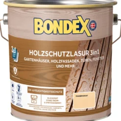 BONDEX Holzschutzlasur 3in1 farblos 4 Liter