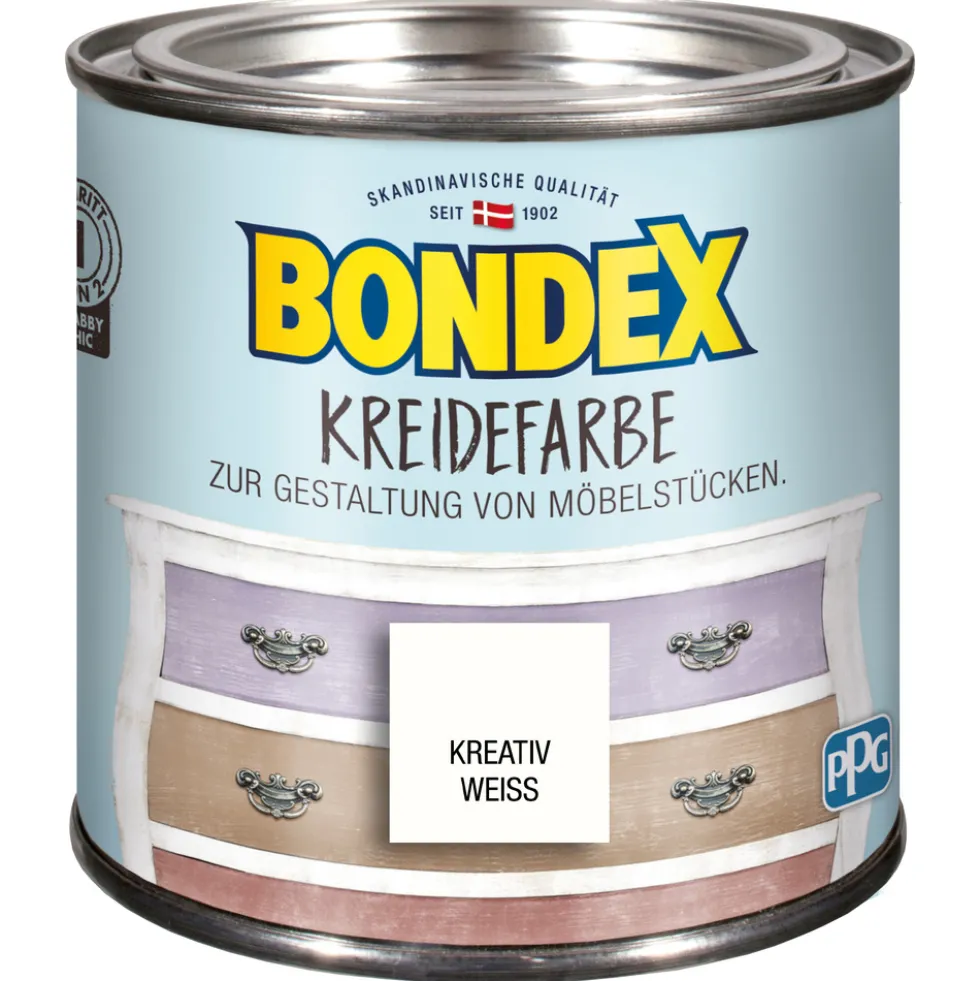 BONDEX Kreidefarbe Kreativ Weiss 500ml