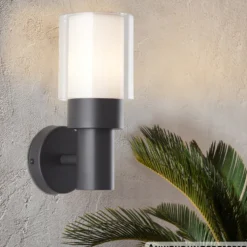Brilliant Außenwandleuchte Arthus anthrazit E27