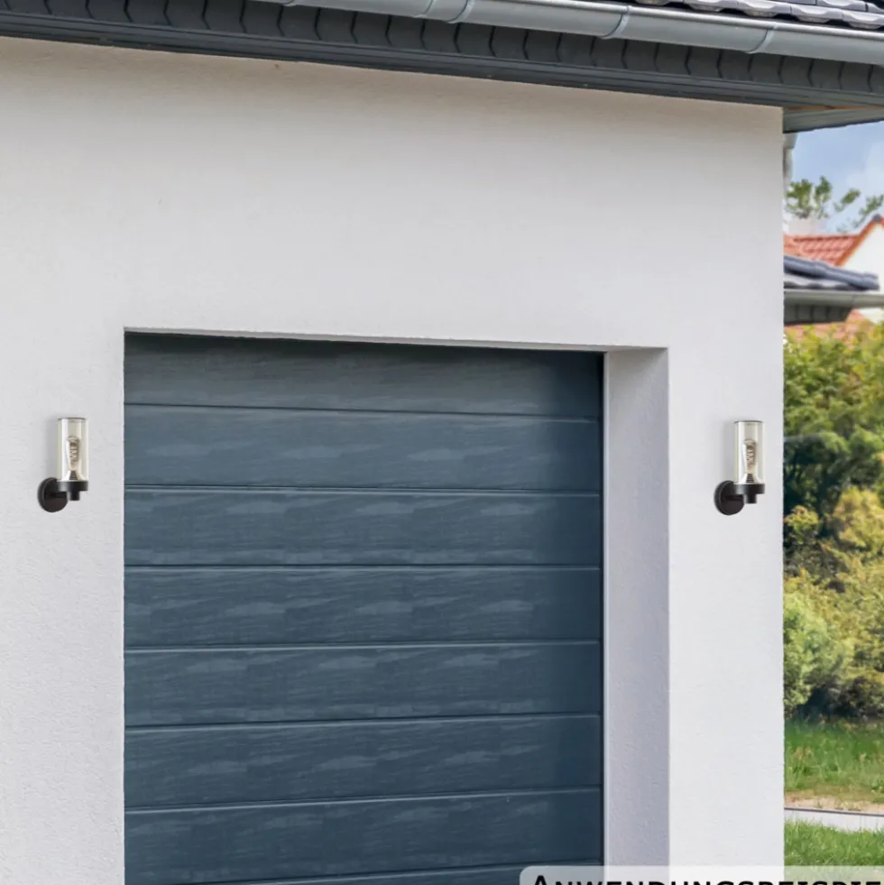Brilliant Außenwandleuchte E27 40 Watt sand-schwarz