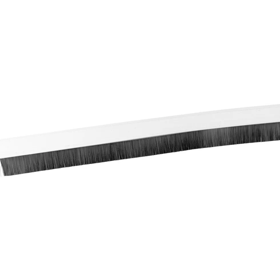 Bürstenleiste selbstklebend aus PVC weiß