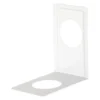 Buchstütze 120 x 130 x 80 mm aus Stahl in Weiß, pulverbeschichtet