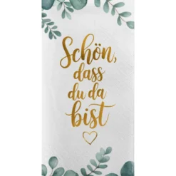 Buffet-Servietten mit Motiv 33 x 33 cm, 16 Stück