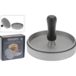 Burgerpresse 11,7 x 9 cm aus Aluminium mit Antihaftbeschichtung - B-Ware