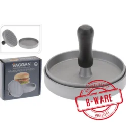 Burgerpresse 11,7 x 9 cm aus Aluminium mit Antihaftbeschichtung - B-Ware