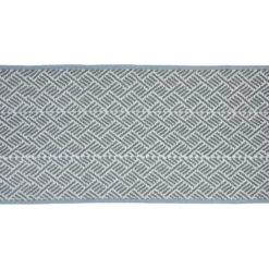 Camping-Bodenmatte 90 x 180 cm mit Tragegriff aus Kunststoff in Blau