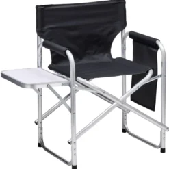 Camping-Faltstuhl mit Klapptisch und Tasche