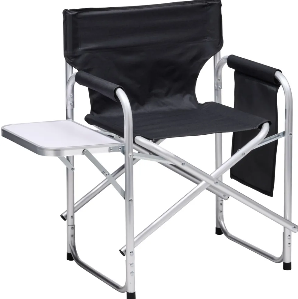 Camping-Faltstuhl mit Klapptisch und Tasche