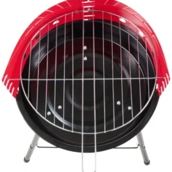 Campinggrill BBQ rund Schwarz-Rot