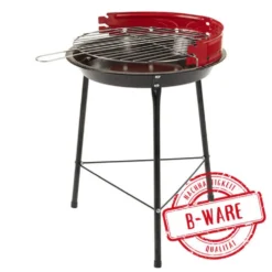 Campinggrill BBQ rund schwarz-rot - B-Ware