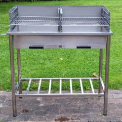 Campingküche Doppel-Grilltisch Country Life Edelstahl