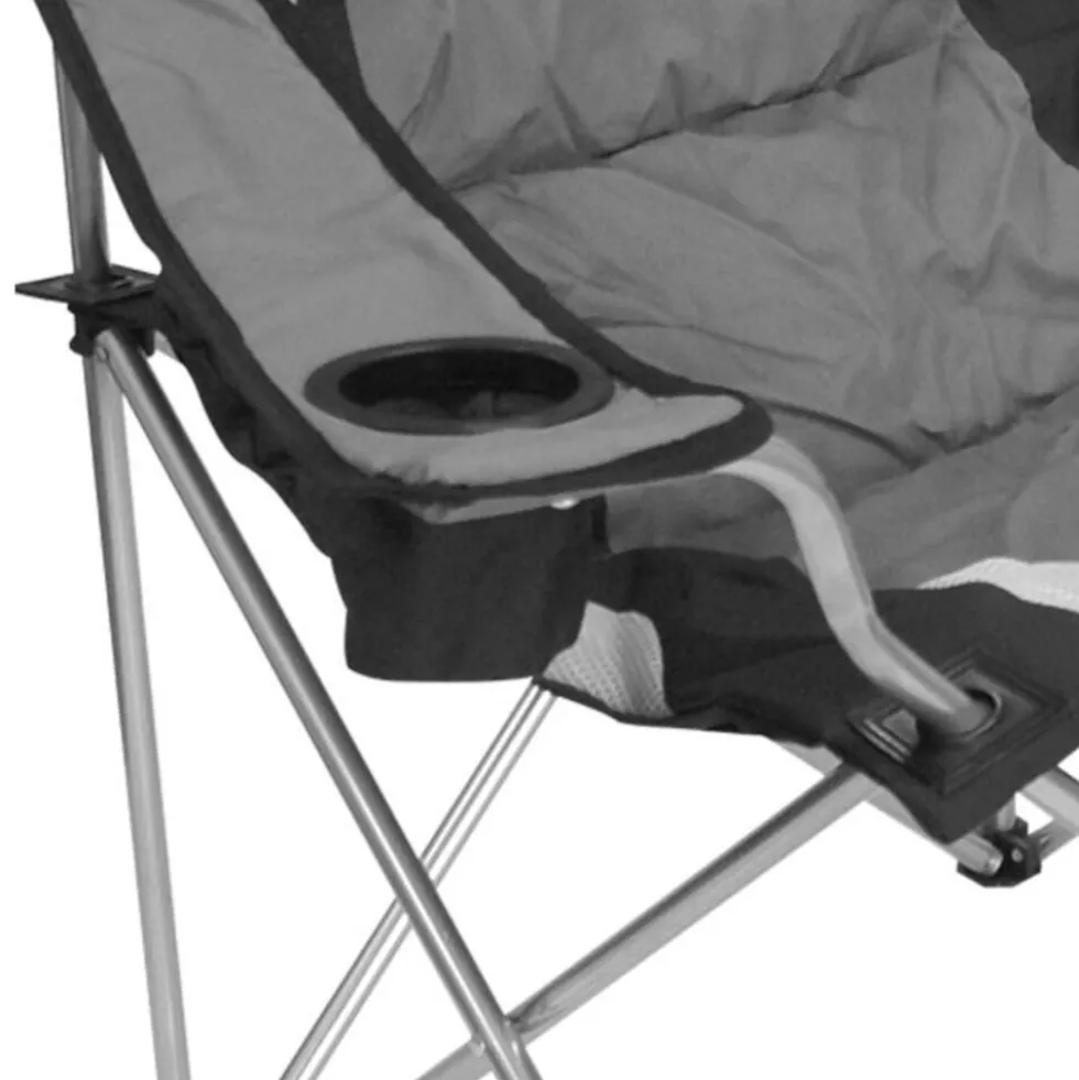 Campingstuhl "Jumbo" 60 x 88 x 110 cm grau-schwarz