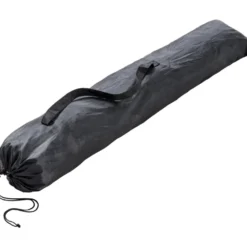 Campingstuhl klappbar schwarz mit Metallgestell und Tragetasche
