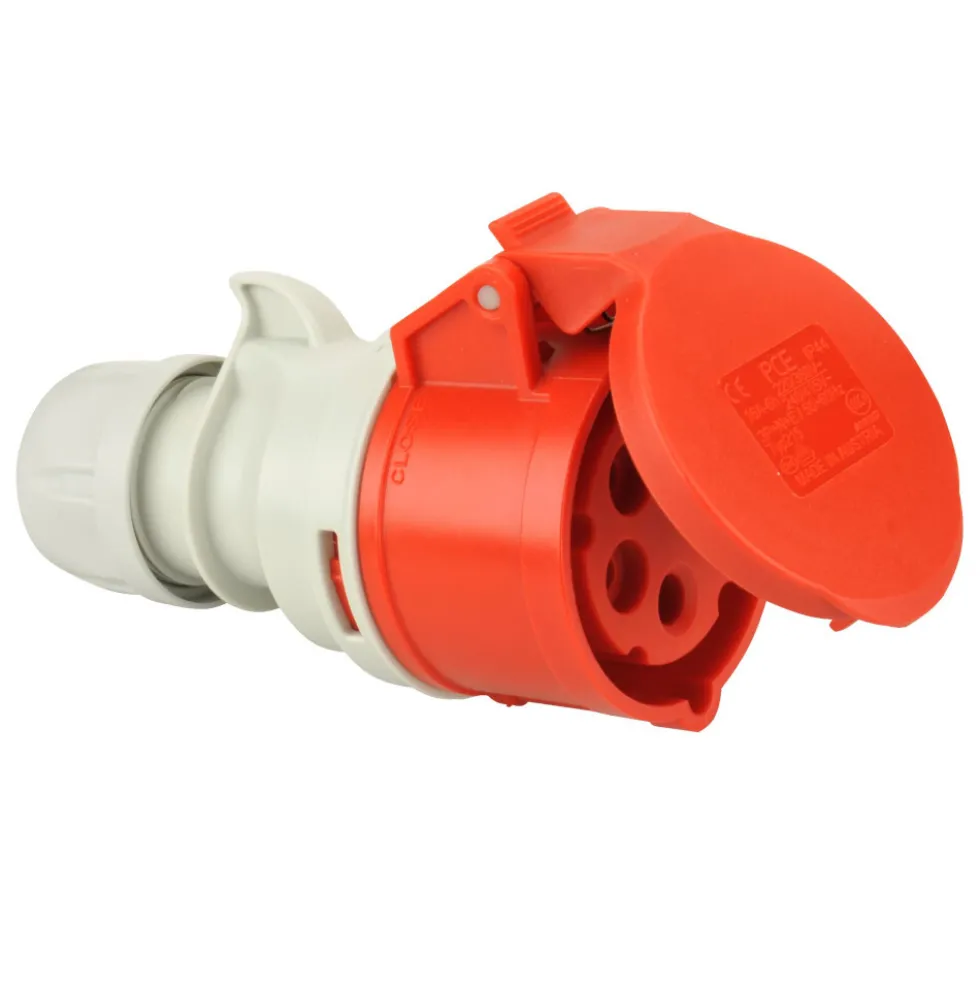 CEE Kupplung 5-polig 16A IP44 400V rot