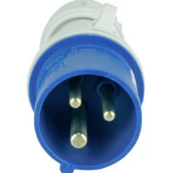 CEE Stecker 3-polig 16A 230V IP44 blau