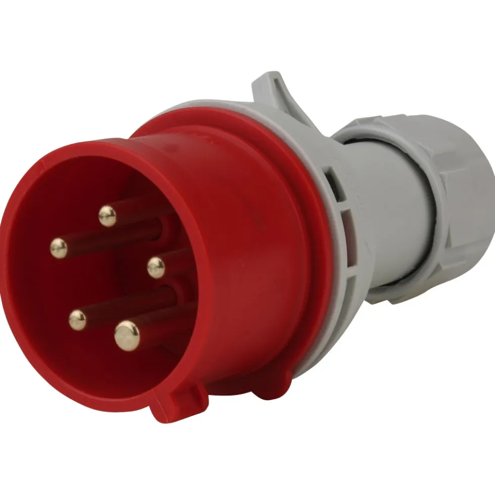 CEE Stecker 3-polig 16A 230V IP44 rot