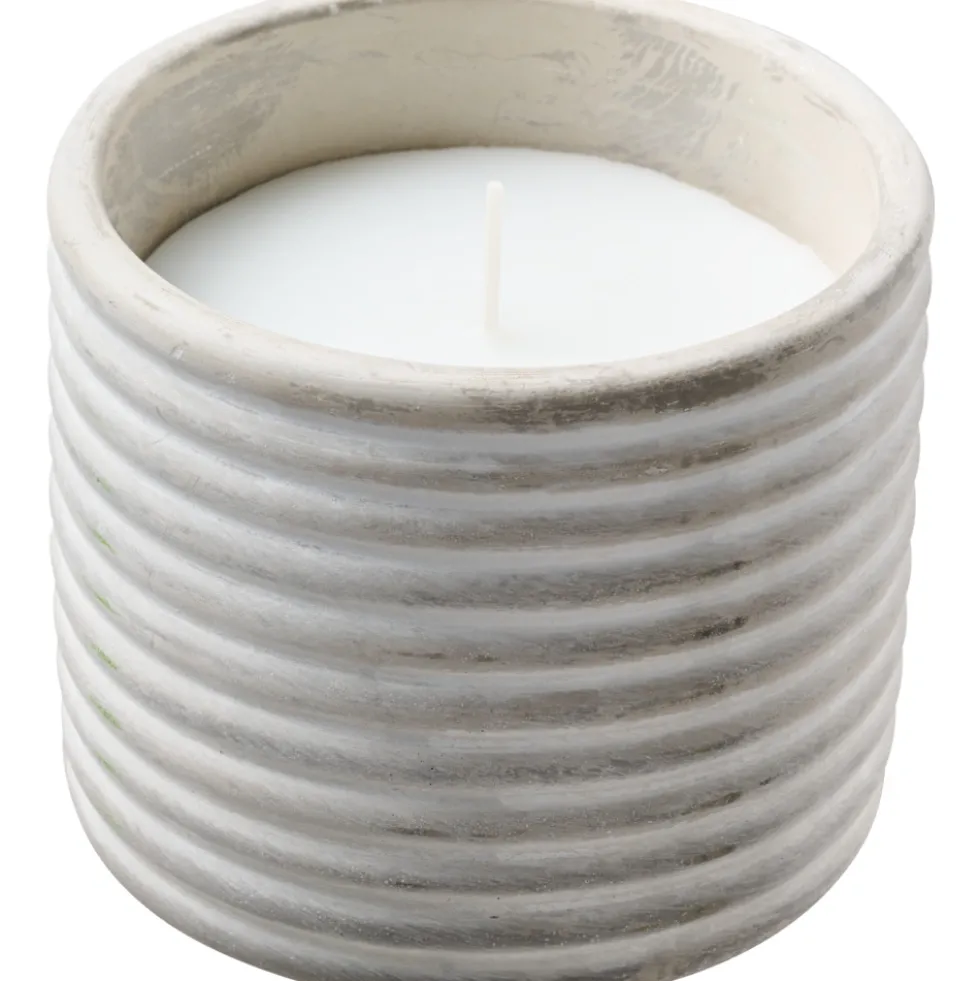 Citronellakerze Ø12x10 cm im Betontopf