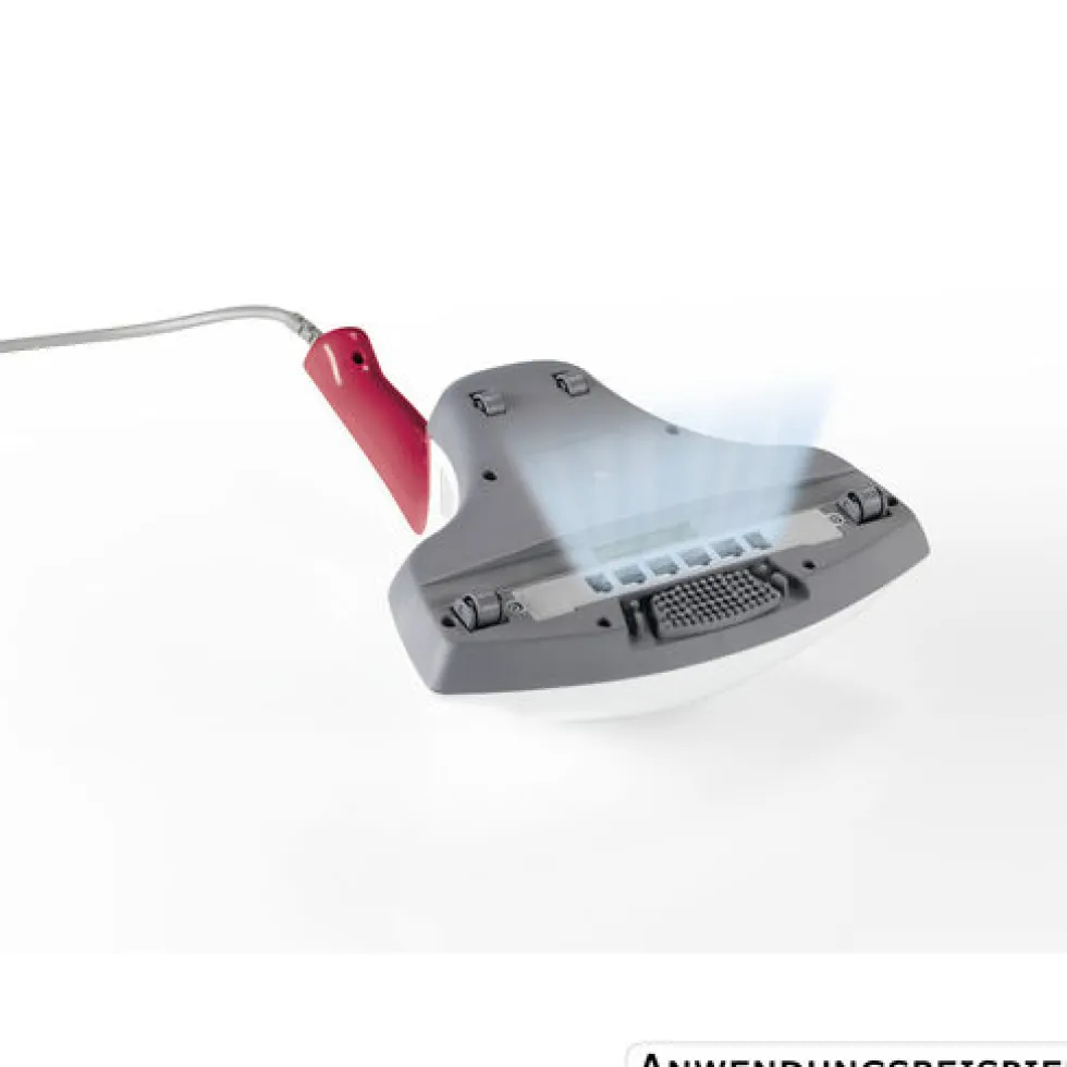 CLEANmaxx Milben-Handstaubsauger mit UV-C Licht, weiß rot